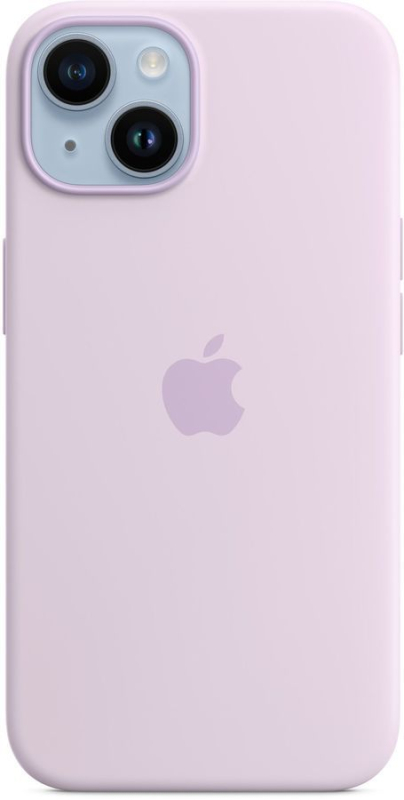 Купить Чехол Apple iPhone 14 Silicone Case with MagSafe, lilac (MPRY3FE/A)